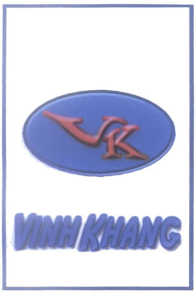 Mẫu nhãn hiệu VK VINH KHANG
