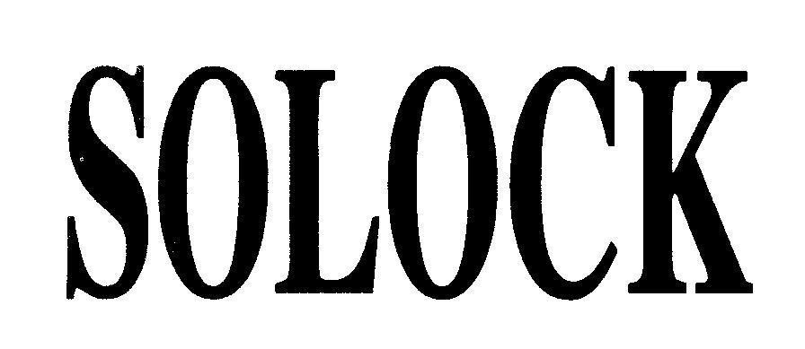 Mẫu nhãn hiệu SOLOCK
