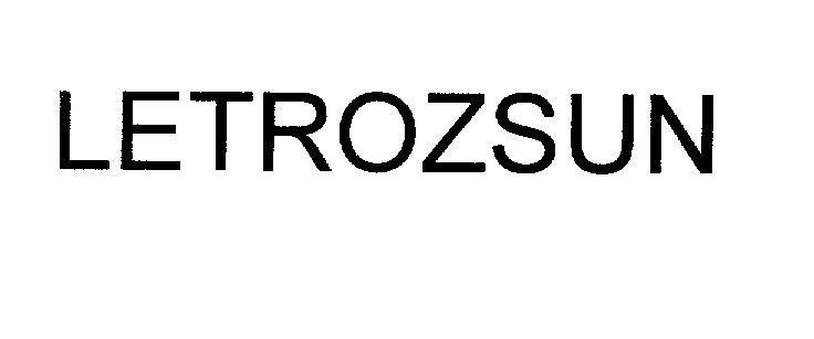 Mẫu nhãn hiệu LETROZSUN