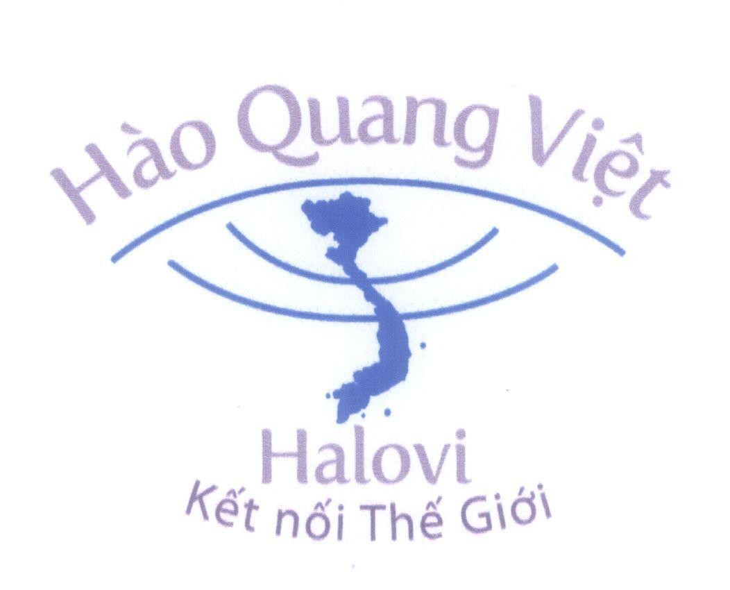 Mẫu nhãn hiệu Hào Quang Việt Halovi Kết nối Thế Giới