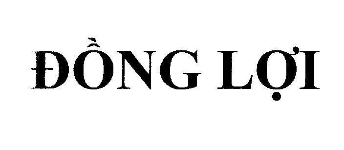 Mẫu nhãn hiệu Đồng Lợi