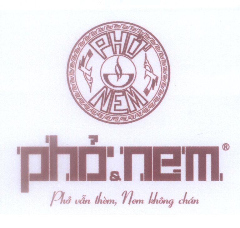 Mẫu nhãn hiệu Phở Nem Phở & Nem Phở vẫn thèm, nem không chán