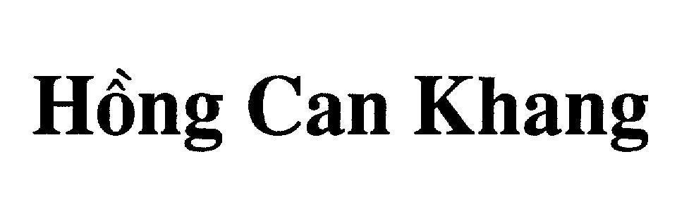 Mẫu nhãn hiệu Hồng Can Khang
