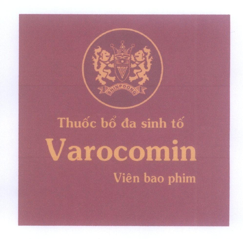 Mẫu nhãn hiệu V SHINPOONG Varocomin Thuốc bổ đa sinh tố Viên bao phim