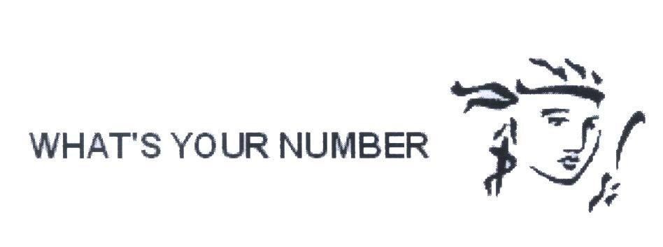 Mẫu nhãn hiệu WHAT'S YOUR NUMBER