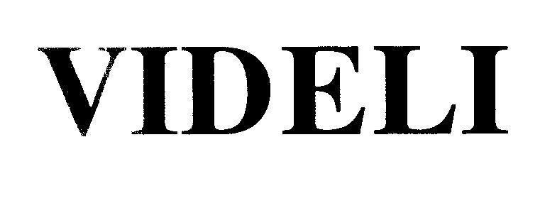 Mẫu nhãn hiệu VIDELI