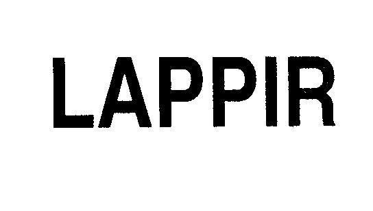 Mẫu nhãn hiệu LAPPIR