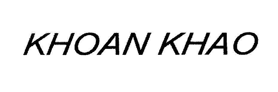 Mẫu nhãn hiệu KHOAN KHAO