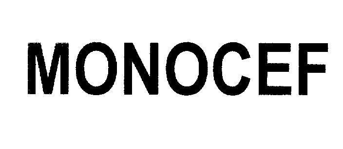 Mẫu nhãn hiệu MONOCEF