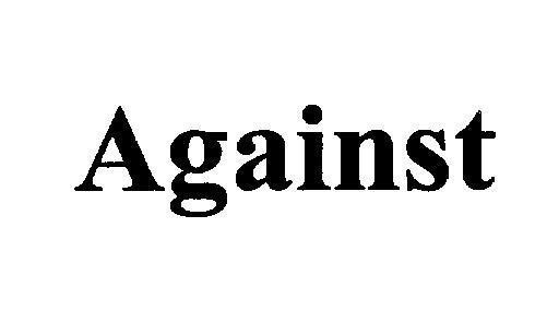 Mẫu nhãn hiệu Against
