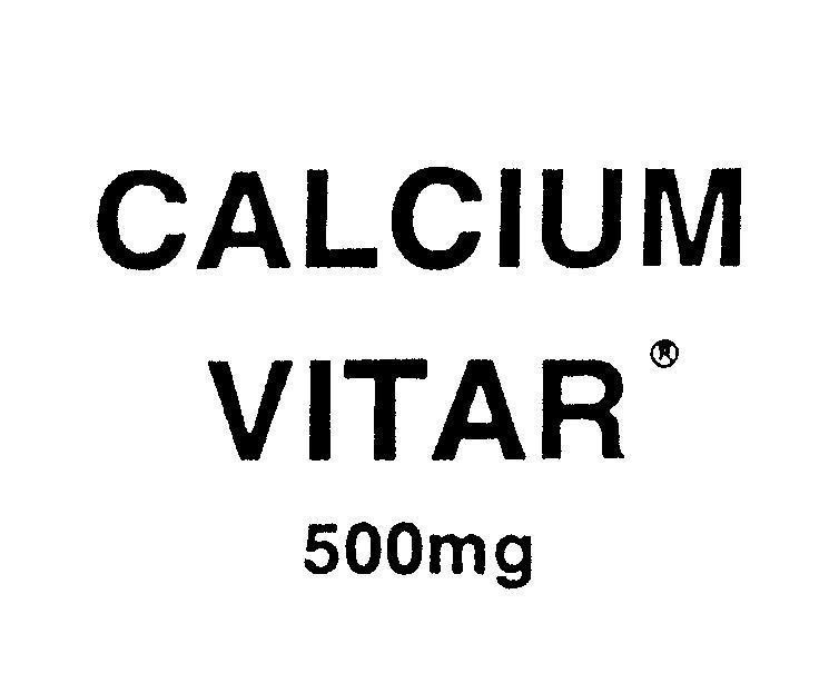 Mẫu nhãn hiệu CALCIUM VITAR 500mg