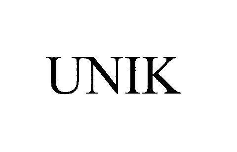 Mẫu nhãn hiệu UNIK