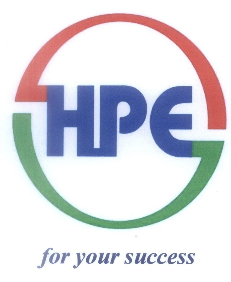 Mẫu nhãn hiệu HPE for your success