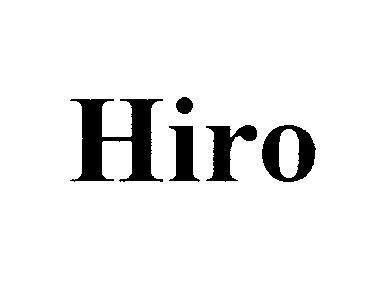 Mẫu nhãn hiệu Hiro