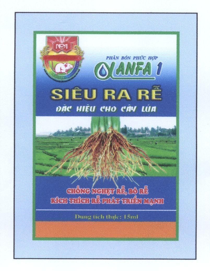 Mẫu nhãn hiệu Minh Đức MD MINHDUCBIOCHEM.,JSC ANFA1 Siêu Ra Rễ Đặc Hiệu Cho Cây Lúa Chống Nghẹt Rễ, Bó Rễ Kích Thích Rễ Phát Triển Mạnh