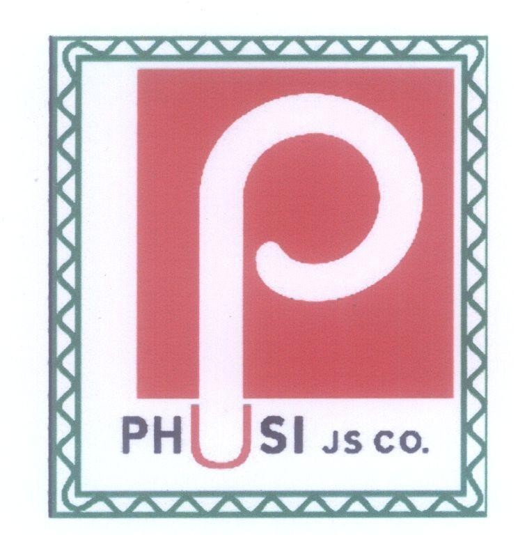 Mẫu nhãn hiệu P PHUSI JS CO.