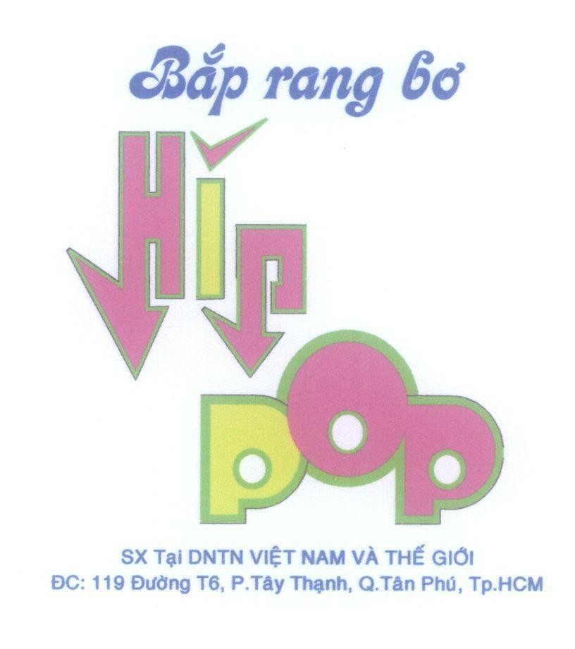 Mẫu nhãn hiệu Hip pop Bắp rang bơ