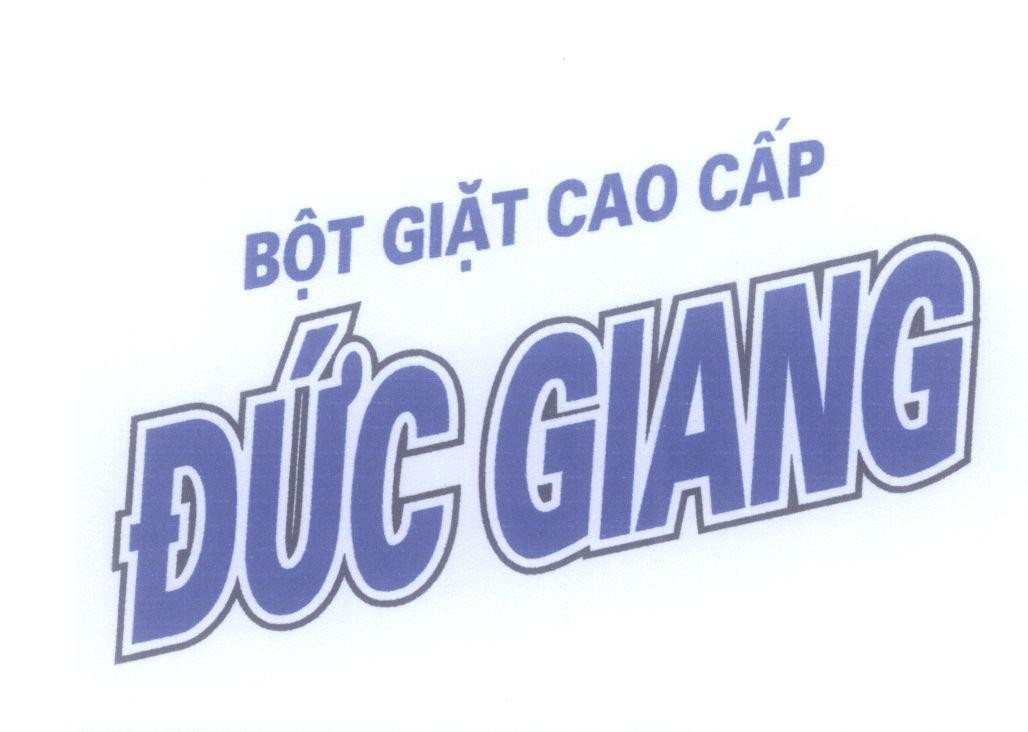 Mẫu nhãn hiệu Bột Giặt Cao Cấp Đức Giang