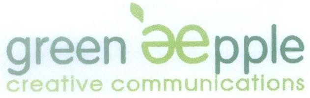 Mẫu nhãn hiệu green apple creative communications