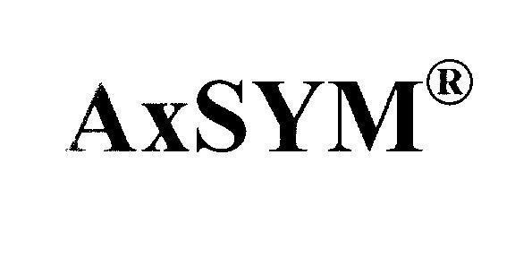 Mẫu nhãn hiệu AxSYM, R