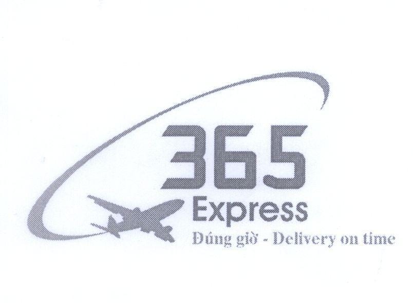 Mẫu nhãn hiệu 365 Express Đúng giờ-Delivery on time