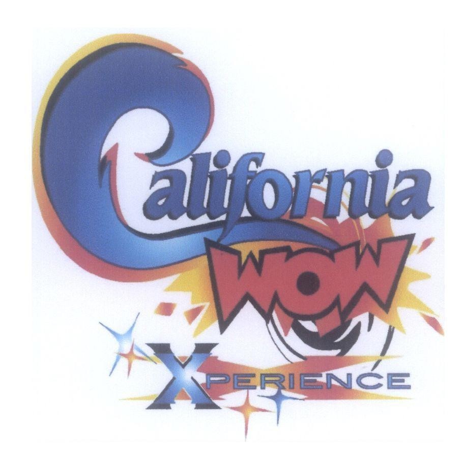 Mẫu nhãn hiệu California WOW XPERIENCE