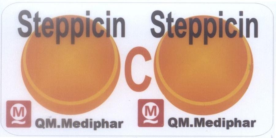 Mẫu nhãn hiệu Steppicin C QM QM.Mediphar