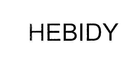 Mẫu nhãn hiệu HEBIDY