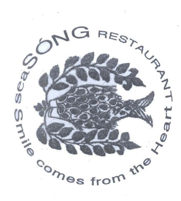 Mẫu nhãn hiệu sea Sóng RESTAURANT Smile comes from the heart