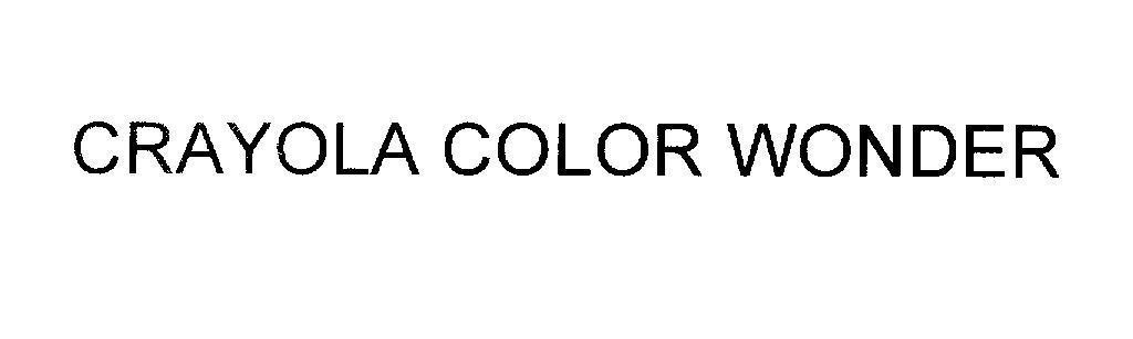 Mẫu nhãn hiệu CRAYOLA COLOR WONDER
