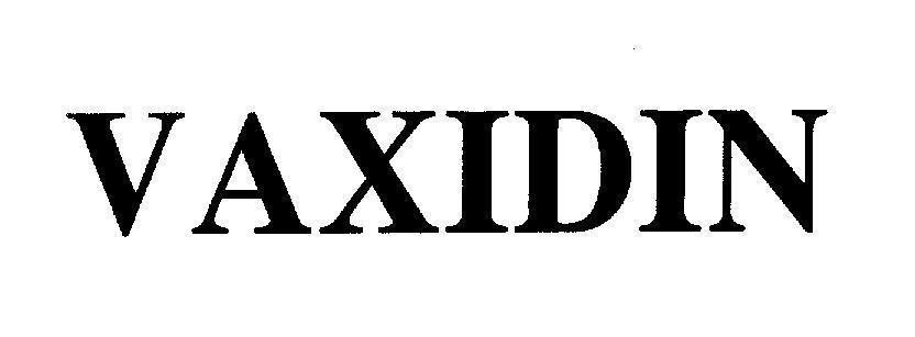 Mẫu nhãn hiệu VAXIDIN