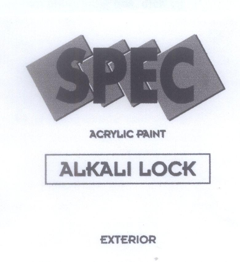 Mẫu nhãn hiệu SPEC ACRYLIC ALKALI LOCK EXTERIOR