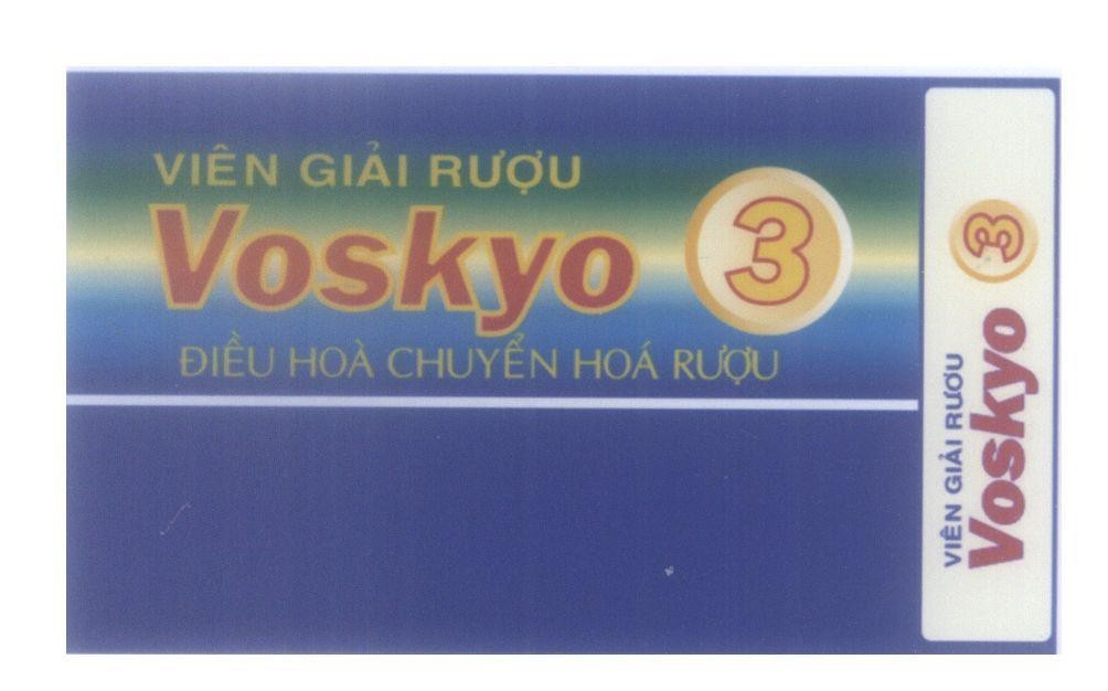 Mẫu nhãn hiệu Viên giải rượu Voskyo Điều hoà chuyển hoá rượu 3