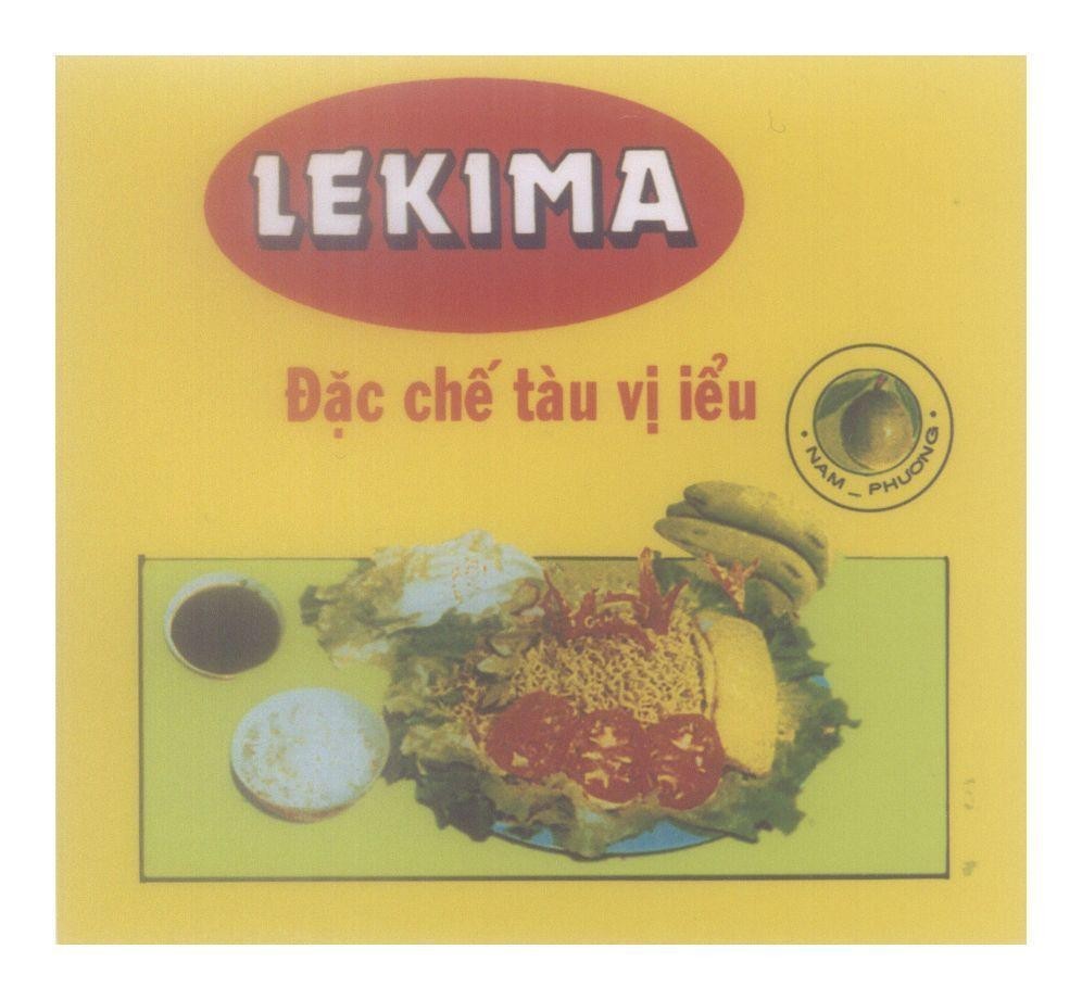 Mẫu nhãn hiệu LEKIMA Đặc chế tàu vị iểu NAM PHƯƠNG