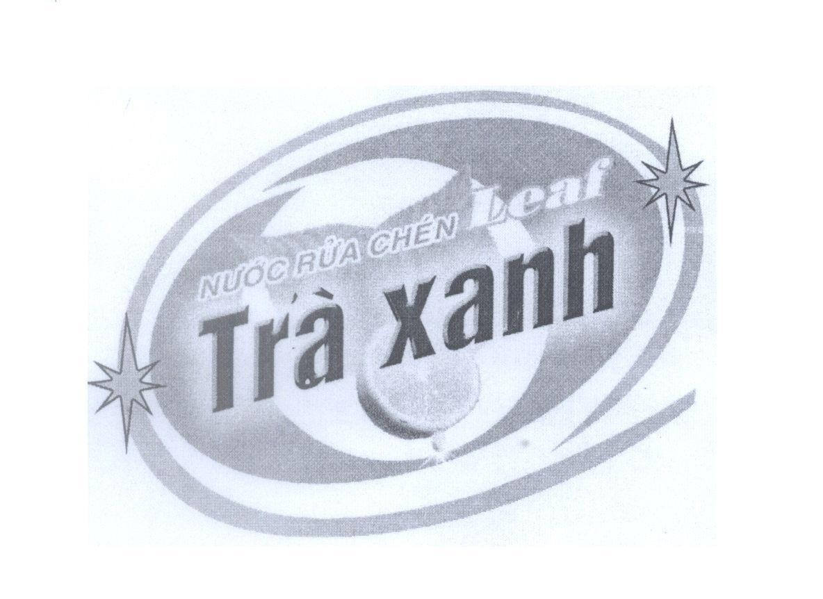 Mẫu nhãn hiệu Nước Rửa Chén Leaf Trà Xanh