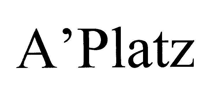 Mẫu nhãn hiệu A'Platz