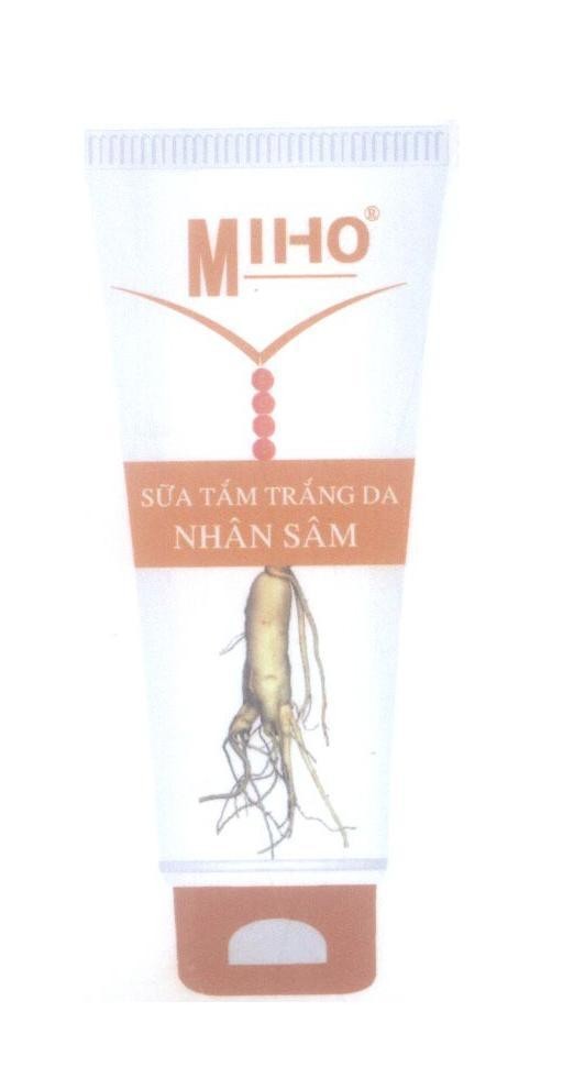 Mẫu nhãn hiệu V MIHO Sữa Tắm Trắng Da NHÂN SÂM
