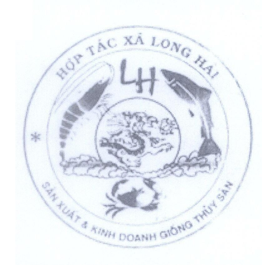 Mẫu nhãn hiệu LH Hợp Tác Xã Long Hải Sản Xuất & Kinh Doanh Giống Thuỷ Sản