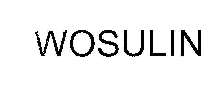 Mẫu nhãn hiệu WOSULIN