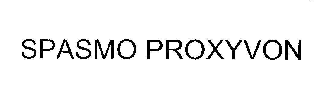 Mẫu nhãn hiệu SPASMO PROXYVON