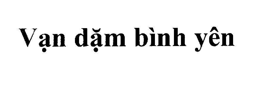 Mẫu nhãn hiệu Vạn dặm bình yên