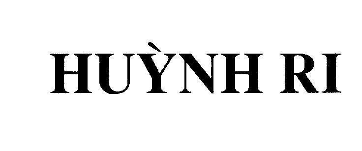 Mẫu nhãn hiệu Huỳnh Ri