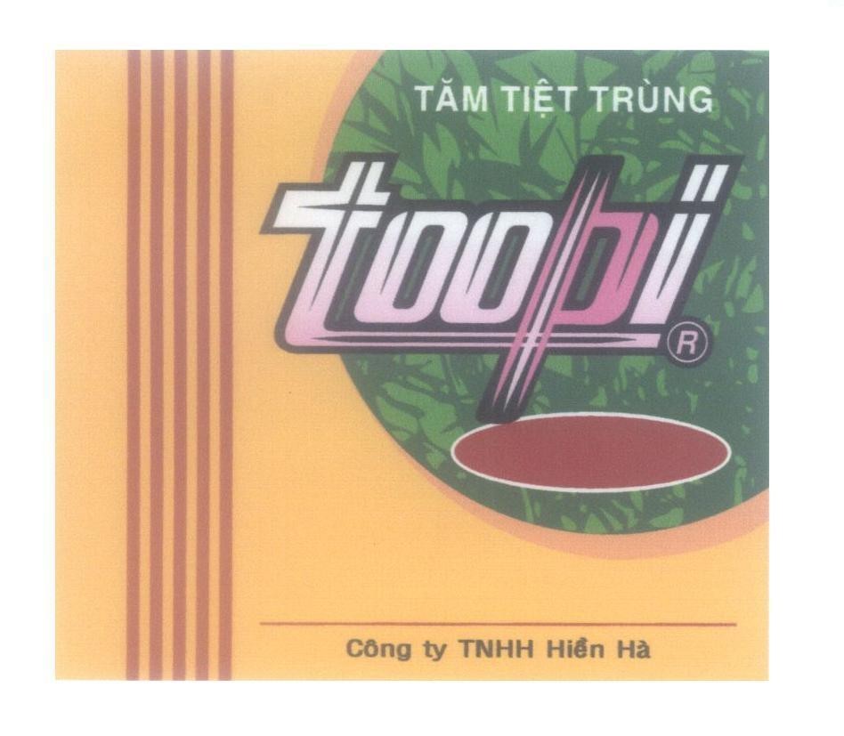 Mẫu nhãn hiệu toopi Tăm Tiệt Trùng Công Ty TNHH Hiền Hà