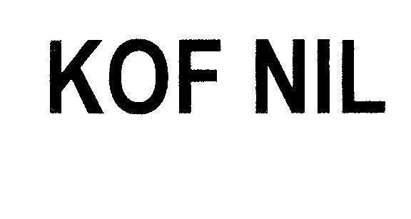 Mẫu nhãn hiệu KOF NIL