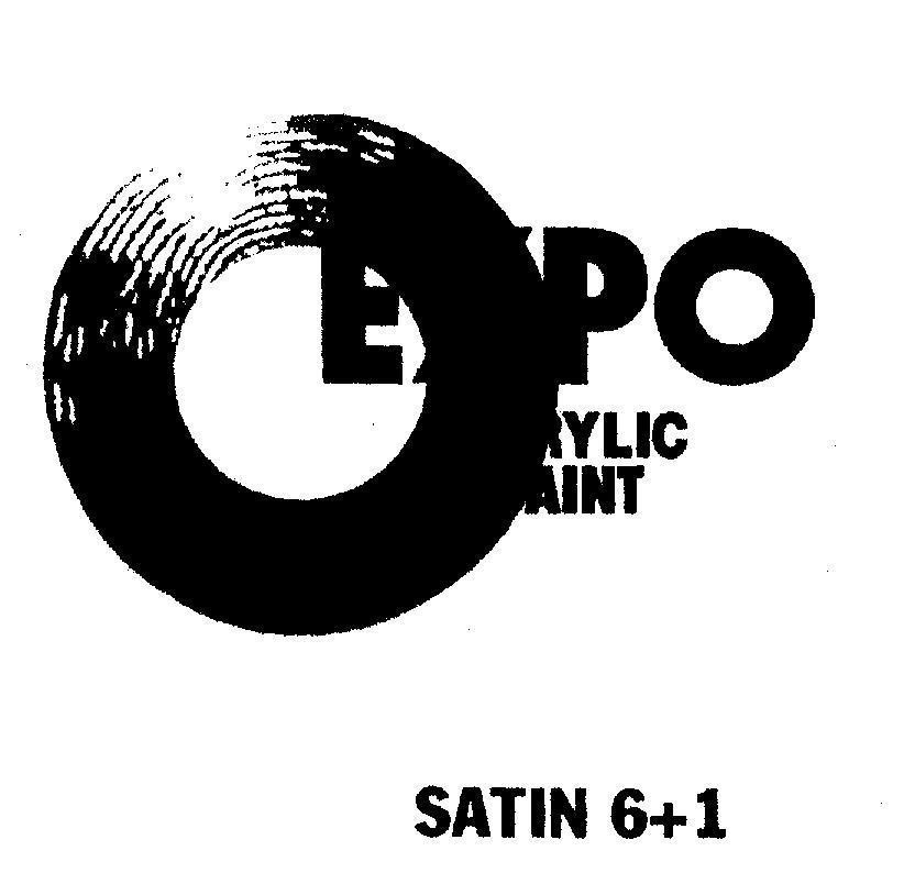 Mẫu nhãn hiệu O EXPO ACRYLIC PAINT SATIN 6+1