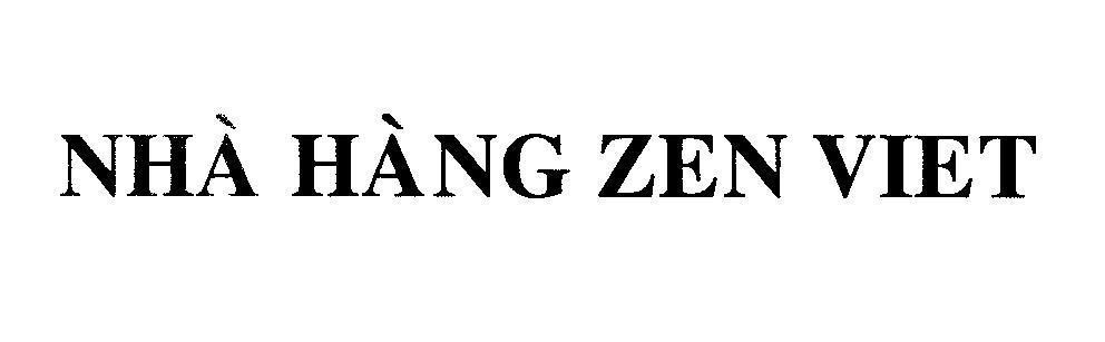 Mẫu nhãn hiệu Nhà Hàng ZEN VIET
