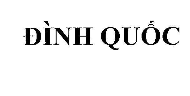 Mẫu nhãn hiệu Đình Quốc