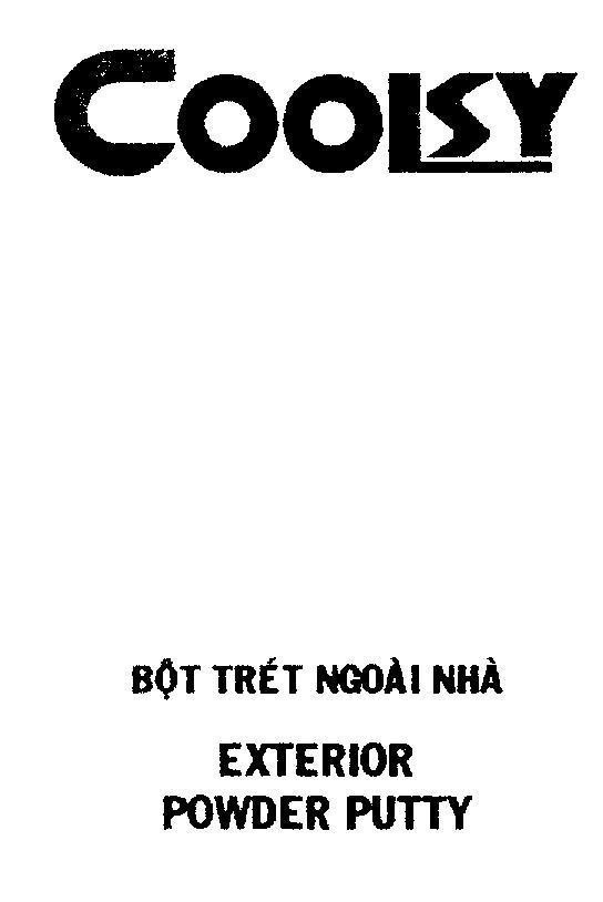 Mẫu nhãn hiệu COOLSY COOKY Bột trét ngoài nhà EXTERIOR POWDER PUTTY