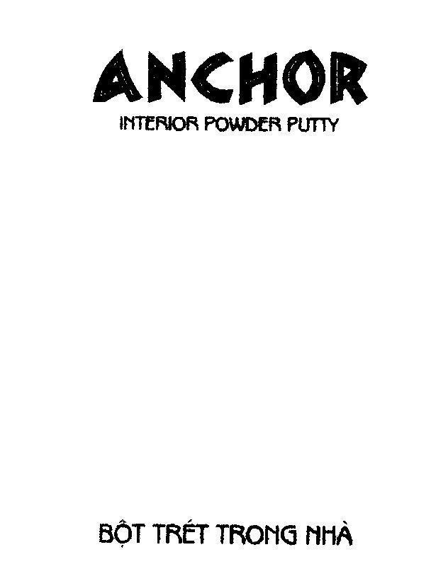 Mẫu nhãn hiệu ANCHOR INTERIOR POWDER PUTTY bột trét trong nhà