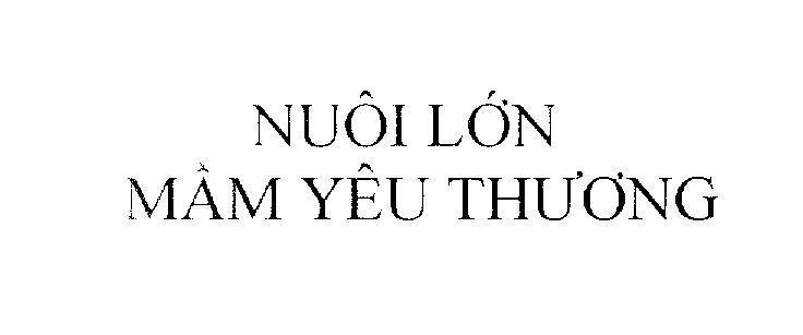 Mẫu nhãn hiệu Nuôi Lớn Mầm Yêu Thương
